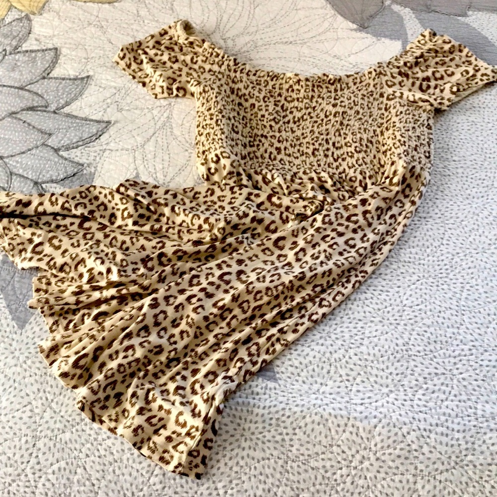 NWT GAP LEOPARD PRINT MINI DRESS